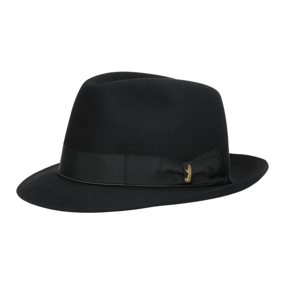 Borsalino Charlait Vilthoed met Kleine Rand Black Heren