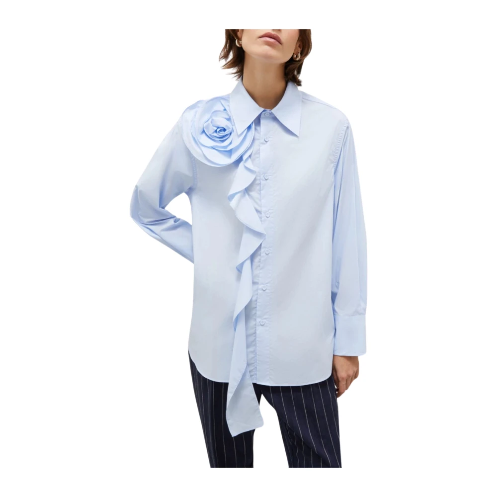 Marella Blauwe Ketch Shirt Blue Dames