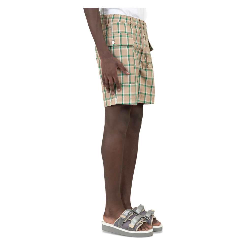Sunflower Groene Cargo Checks Shorts Multicolor Heren