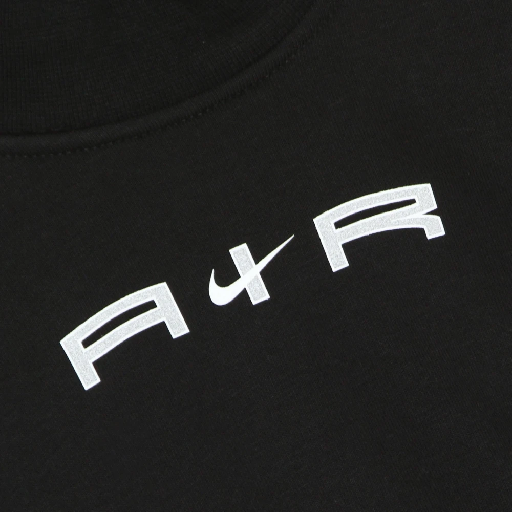 Nike Hoge hals Cropped Sweatshirt Zwart Grijs Wit Black Dames