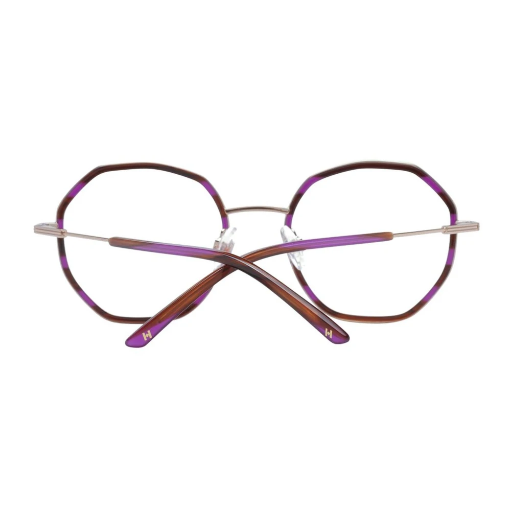 Ana Hickmann Paarse ronde optische monturen met demo lenzen Purple Dames