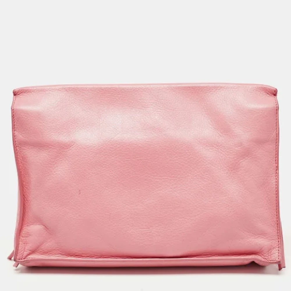 Balenciaga Vintage Pre-owned Leather clutches Pink Dames