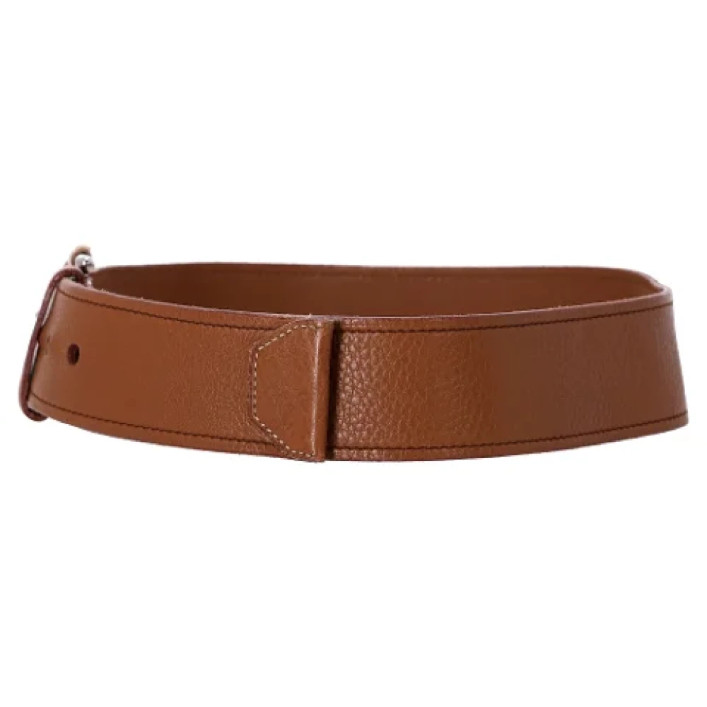 Prada Vintage Pre-owned Leather belts Brown Heren