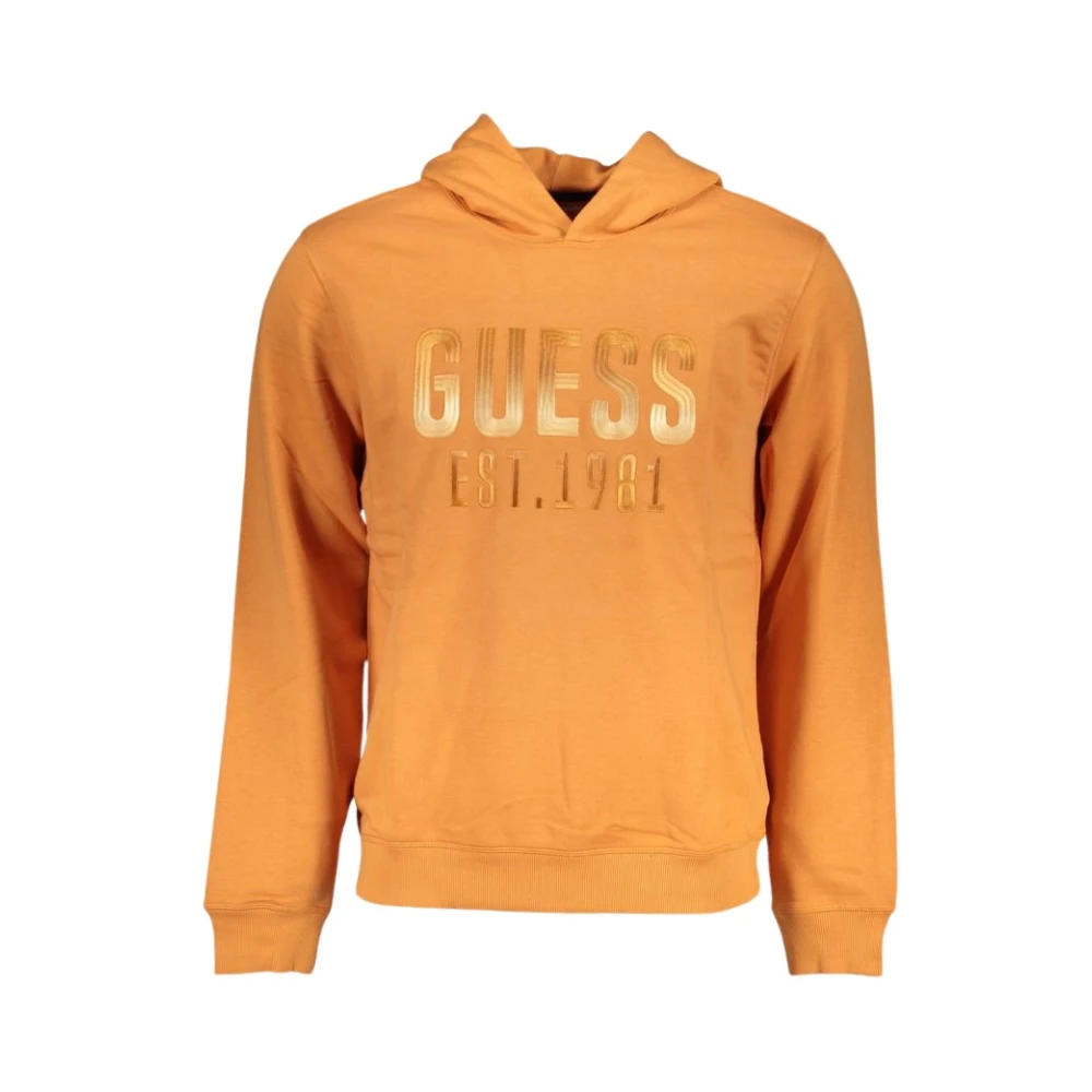 Guess Oranje Hoodie met Stijl Orange Heren