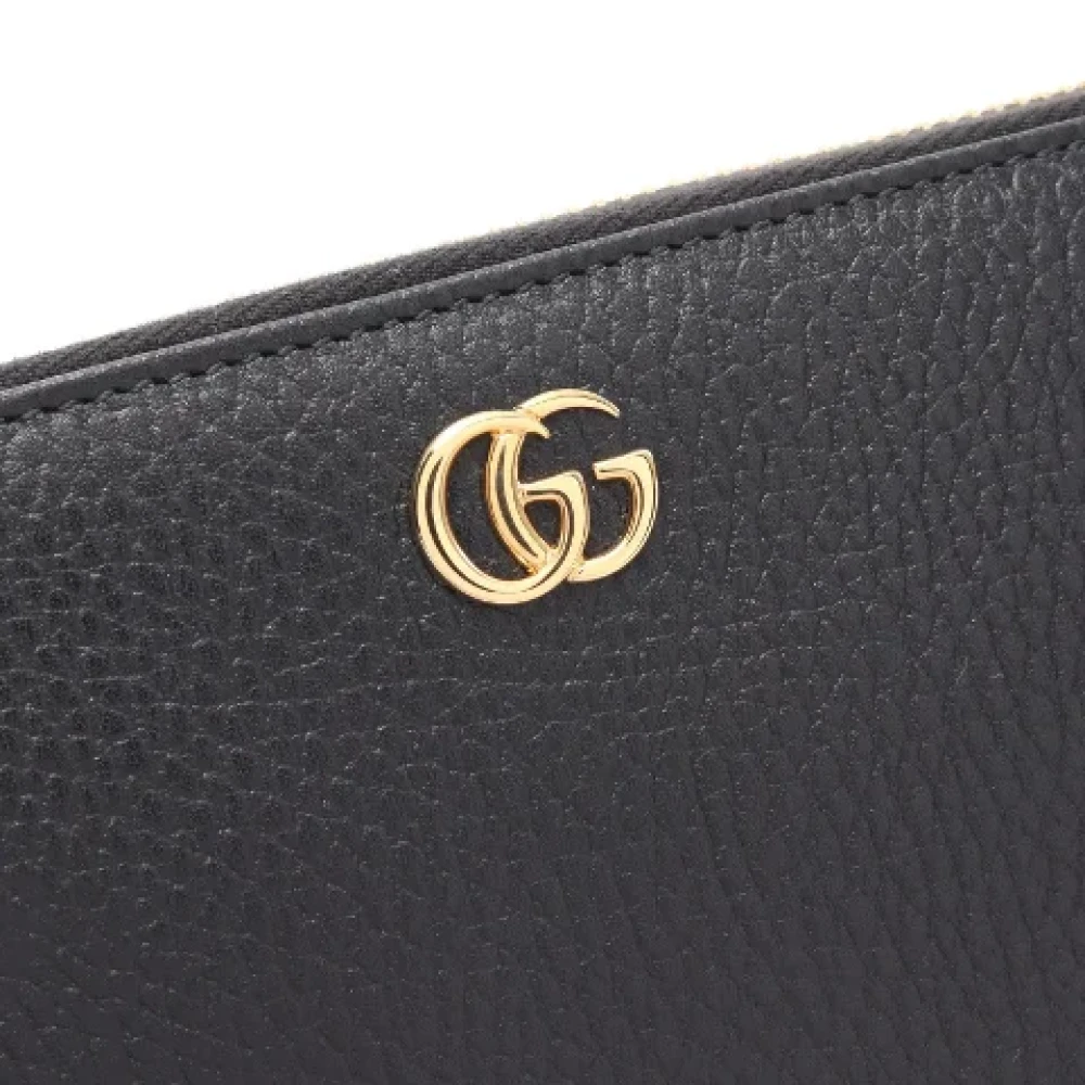Gucci Vintage Pre-owned Leather wallets Black Dames