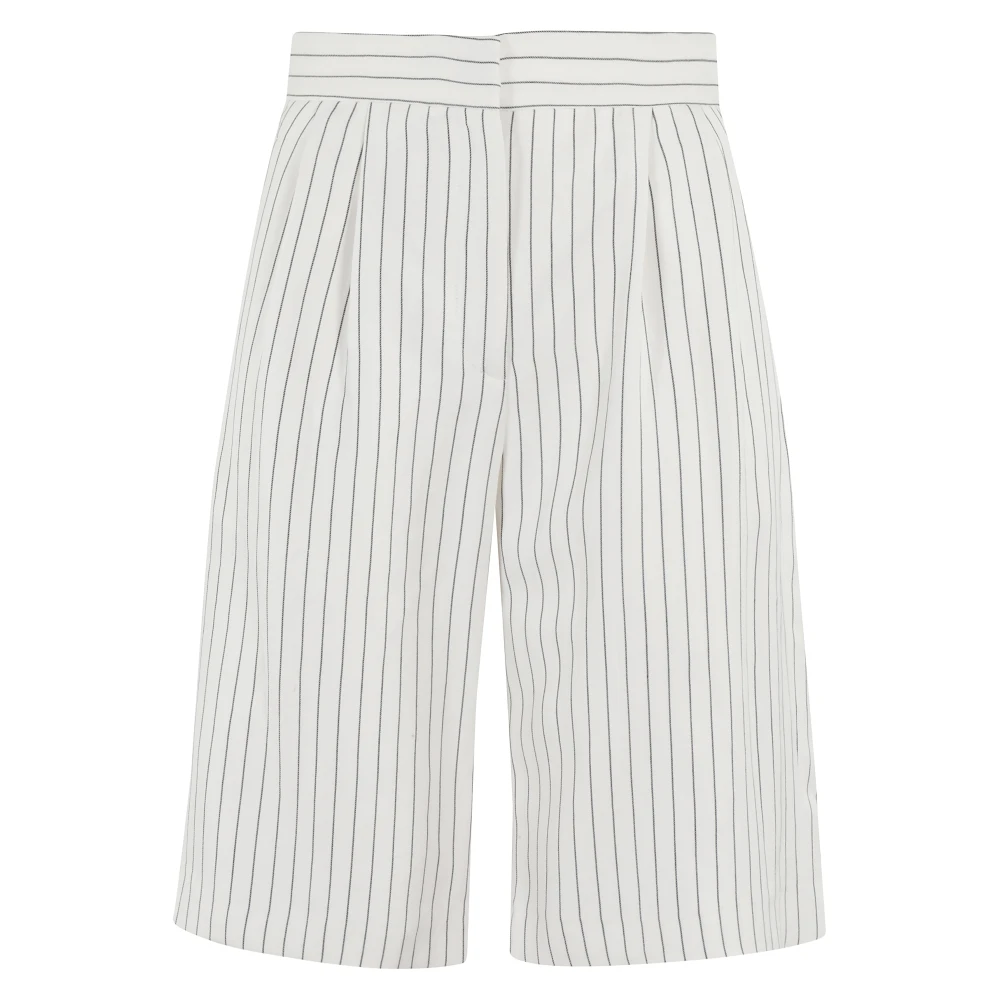 Loulou Studio Getailleerde Bermuda Shorts White Dames