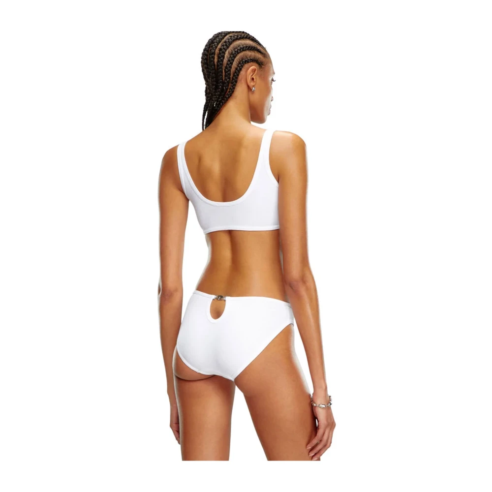 Diesel Witte Bodysuit met Cut-Out Motief White Dames