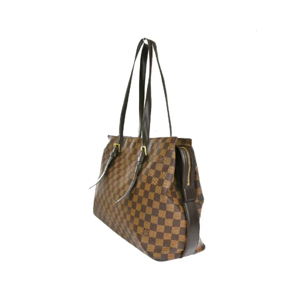 Louis Vuitton Vintage Pre-owned Cotton louis-vuitton-bags Brown Dames