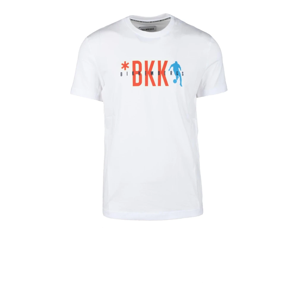 Bikkembergs Katoen Elastaan T-shirt White Heren
