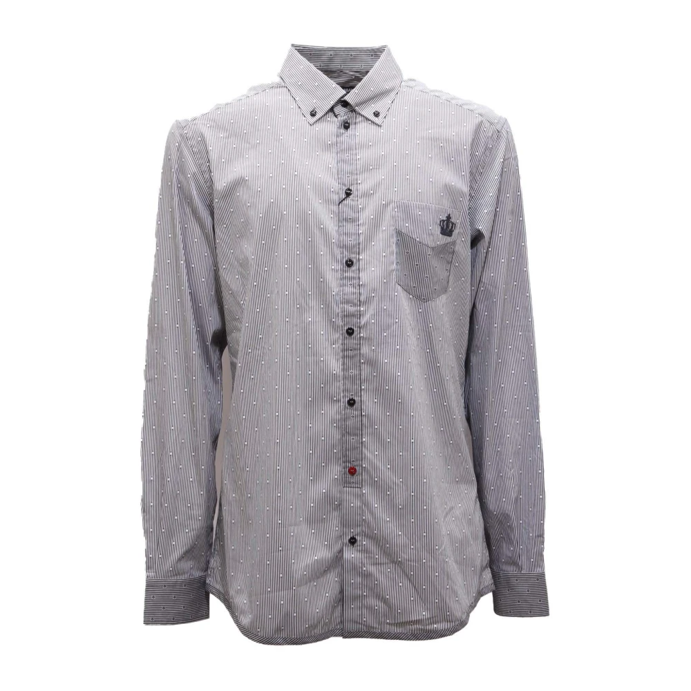 Dolce & Gabbana , Casual Shirts, Male, Gray, 2XL, Camicia