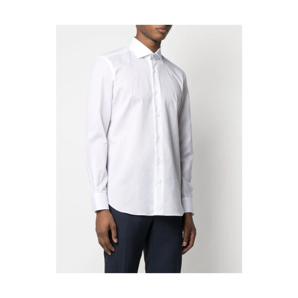 Mazzarelli Casual Shirts White Heren