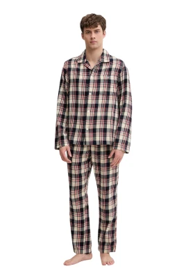 Rutiga pyjamasbyxor