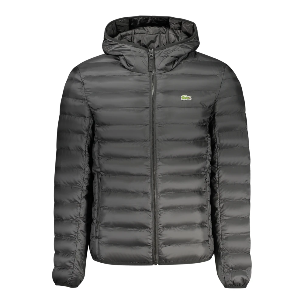 Lacoste Men's Black Long-Sleeved Jacket With Hood