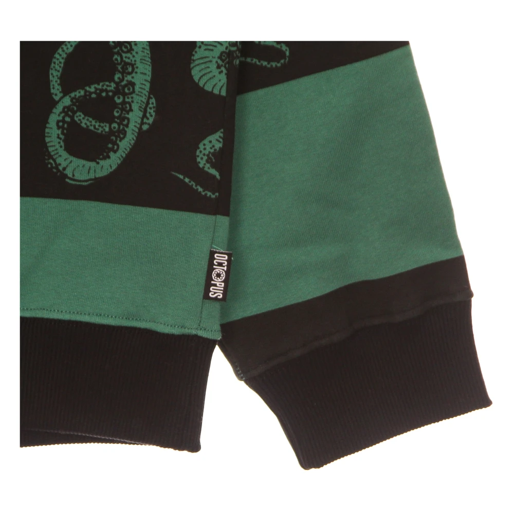 Octopus Lichtgewicht Hoodie met Logo Green Heren
