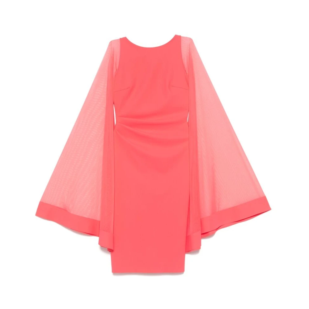 Chiara Boni Koraalroze Gedrapeerd Mouw Jurk Pink Dames
