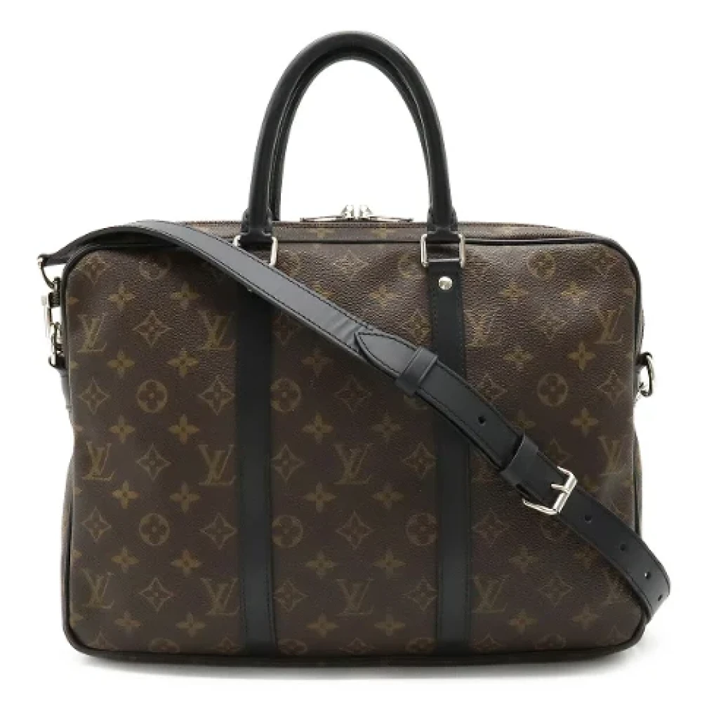 Louis Vuitton Vintage Pre-owned Canvas briefcases Brown Dames