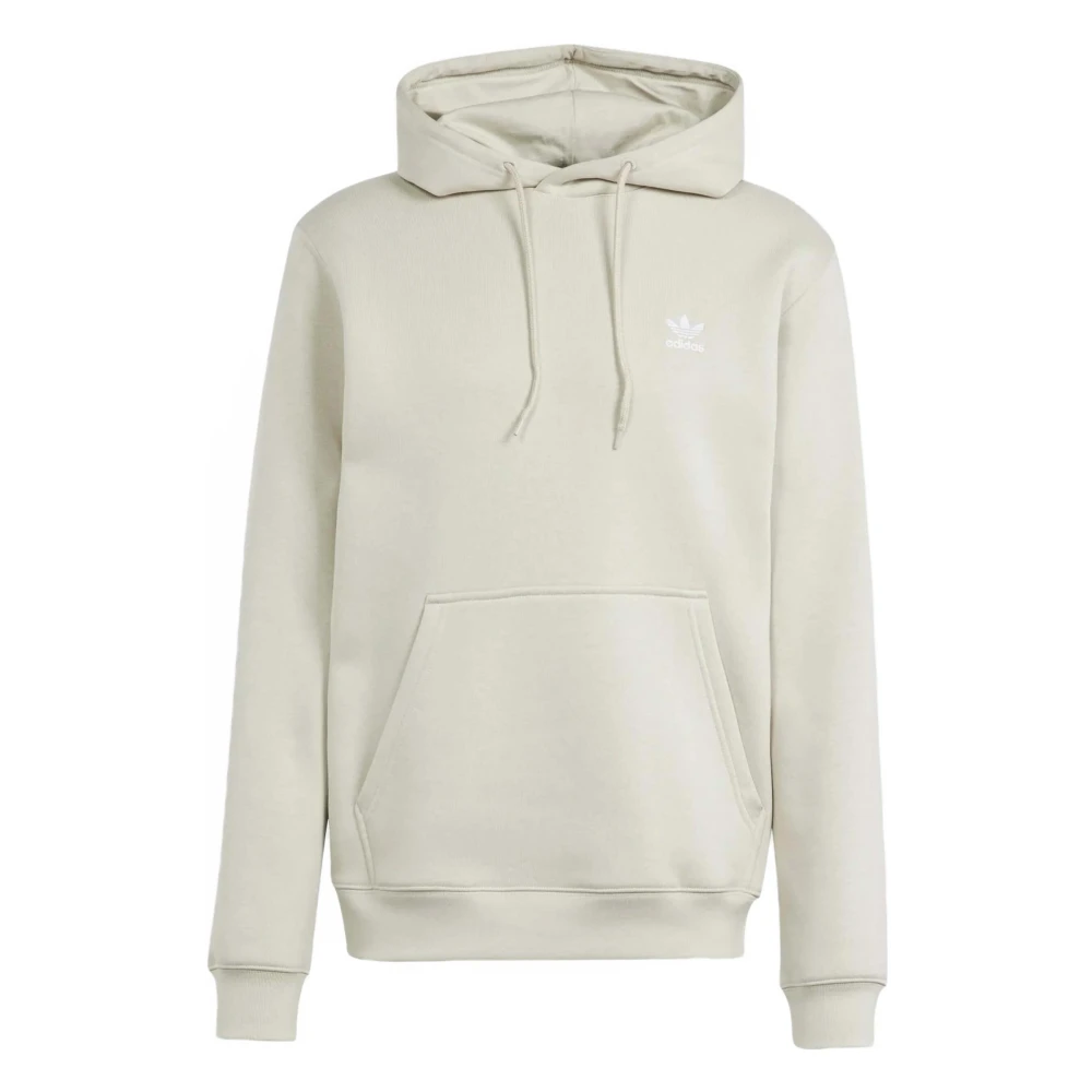 Adidas Originals Trefoil Essential Fleece Hoodie Putty Grey- Heren Putty Grey