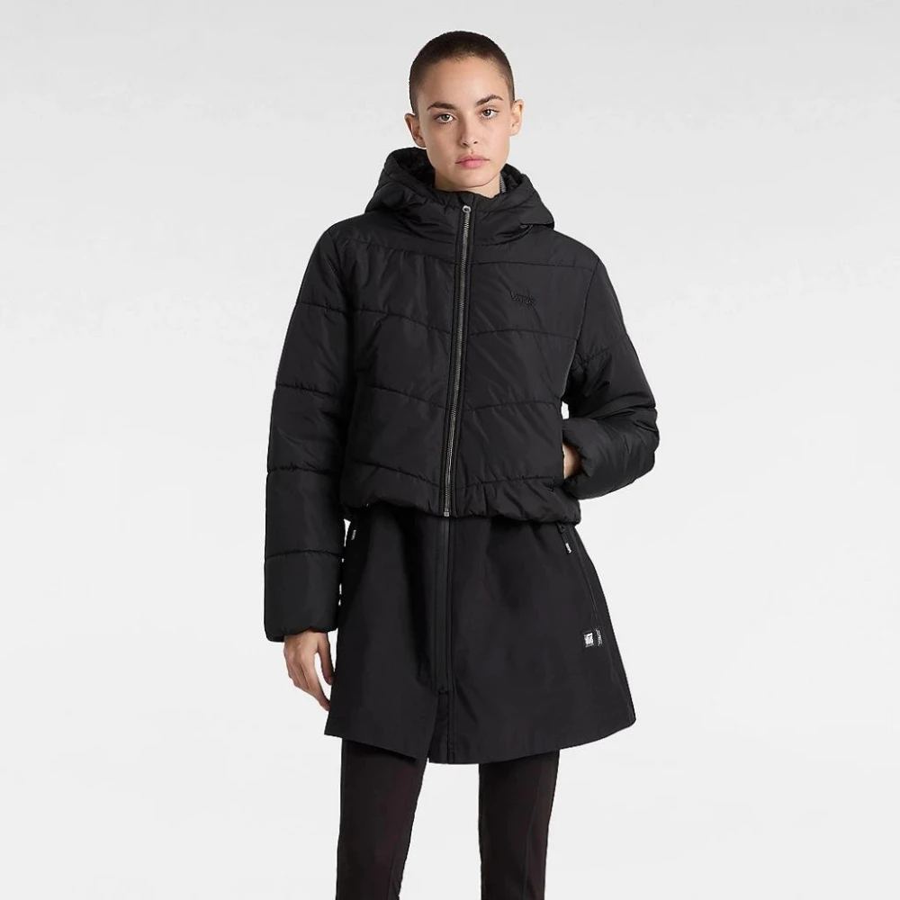 Vans Puff Foundry Crop Jassen Black Dames