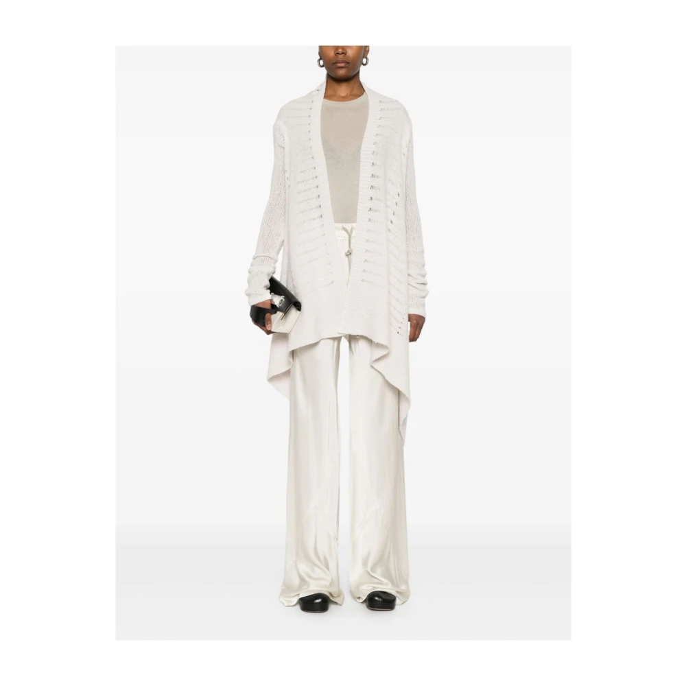 Rick Owens Wijde Pijpen Broek Beige Dames