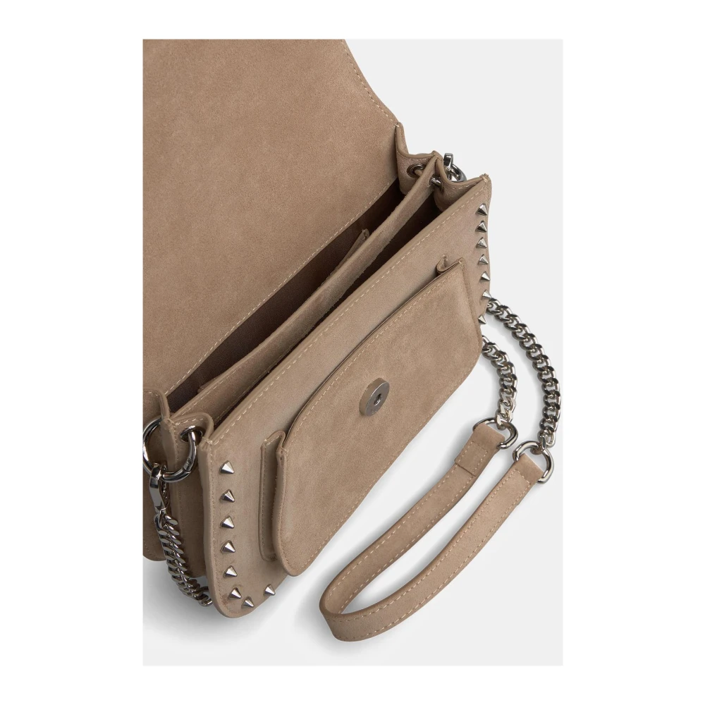 Alma en Pena Studded handtassen Brown Dames