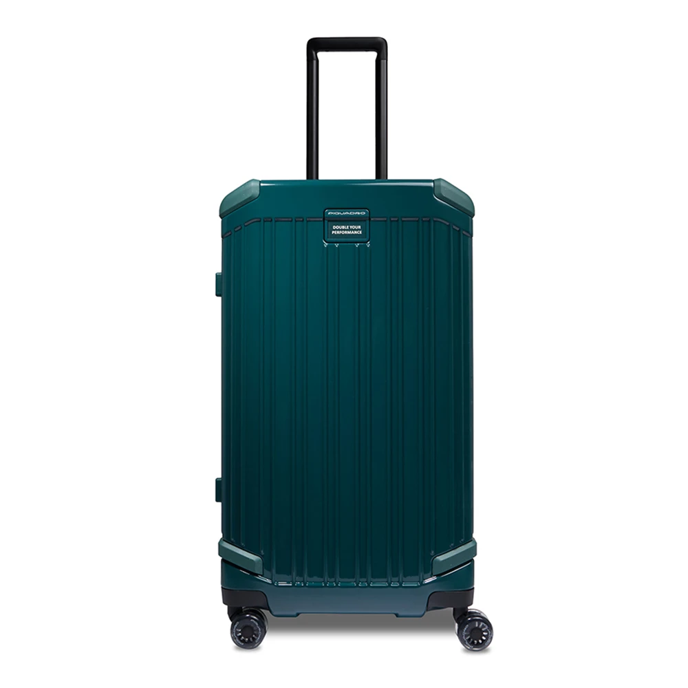Piquadro Unisex Hardside 4 Wheel Suitcase In Trunk Shape, Small