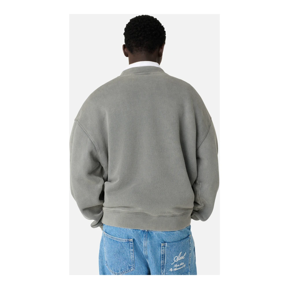 Axel Arigato Distort Washed Sweatshirt Gray Heren