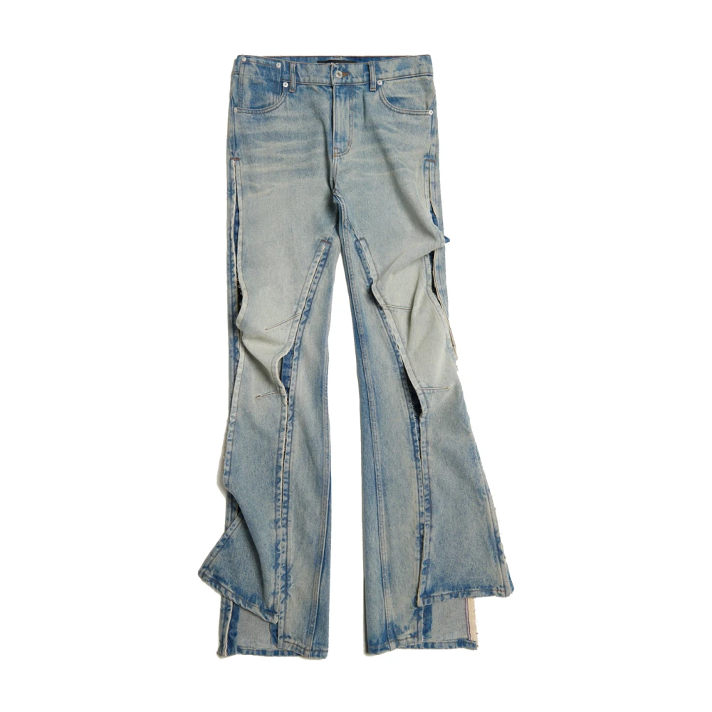 Y Project Lichtblauwe Hook and Eye Jeans Blue Dames