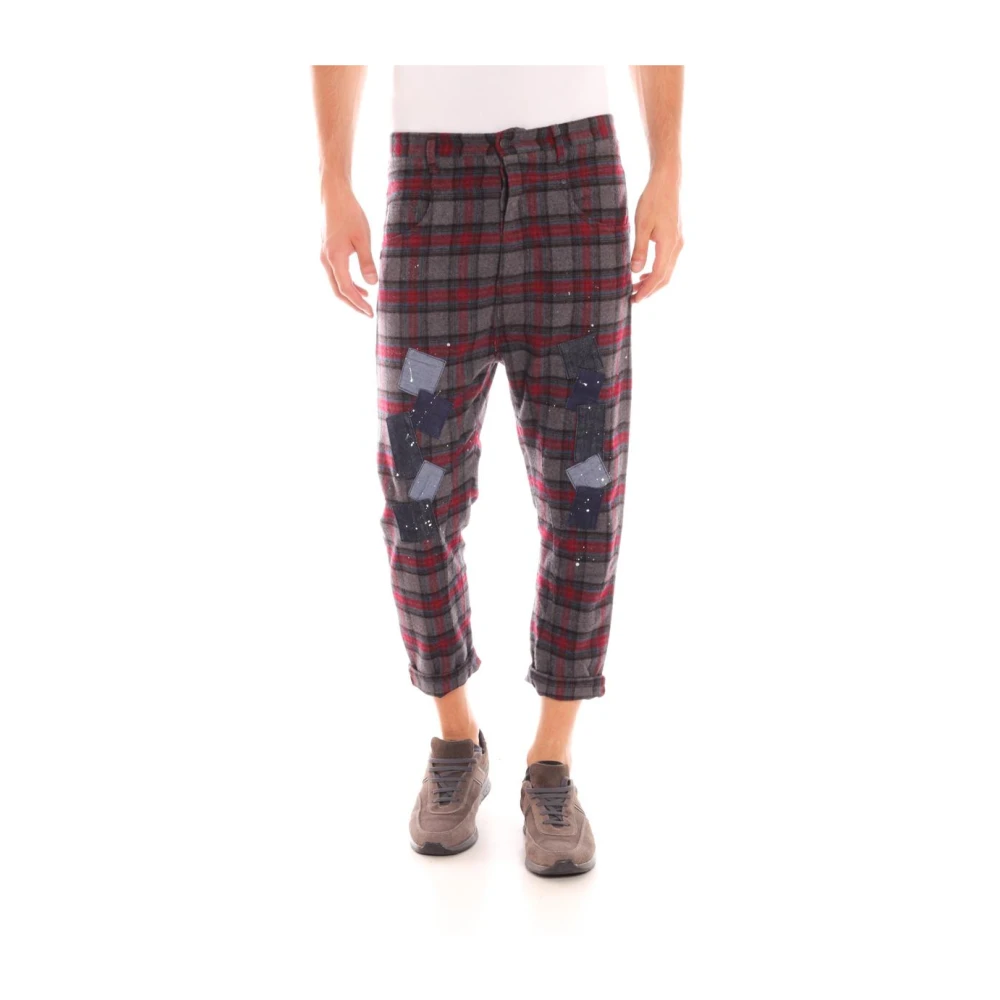 Daniele Alessandrini Multicolor Cropped Trousers, Male, W33, Jeans Trouser