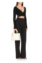 top-noir-en-viscose-avec-col-en-v