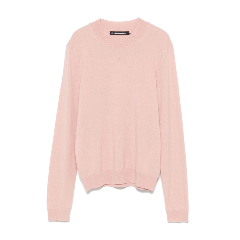 Karl Lagerfeld Kasjmier Trui Pink Dames