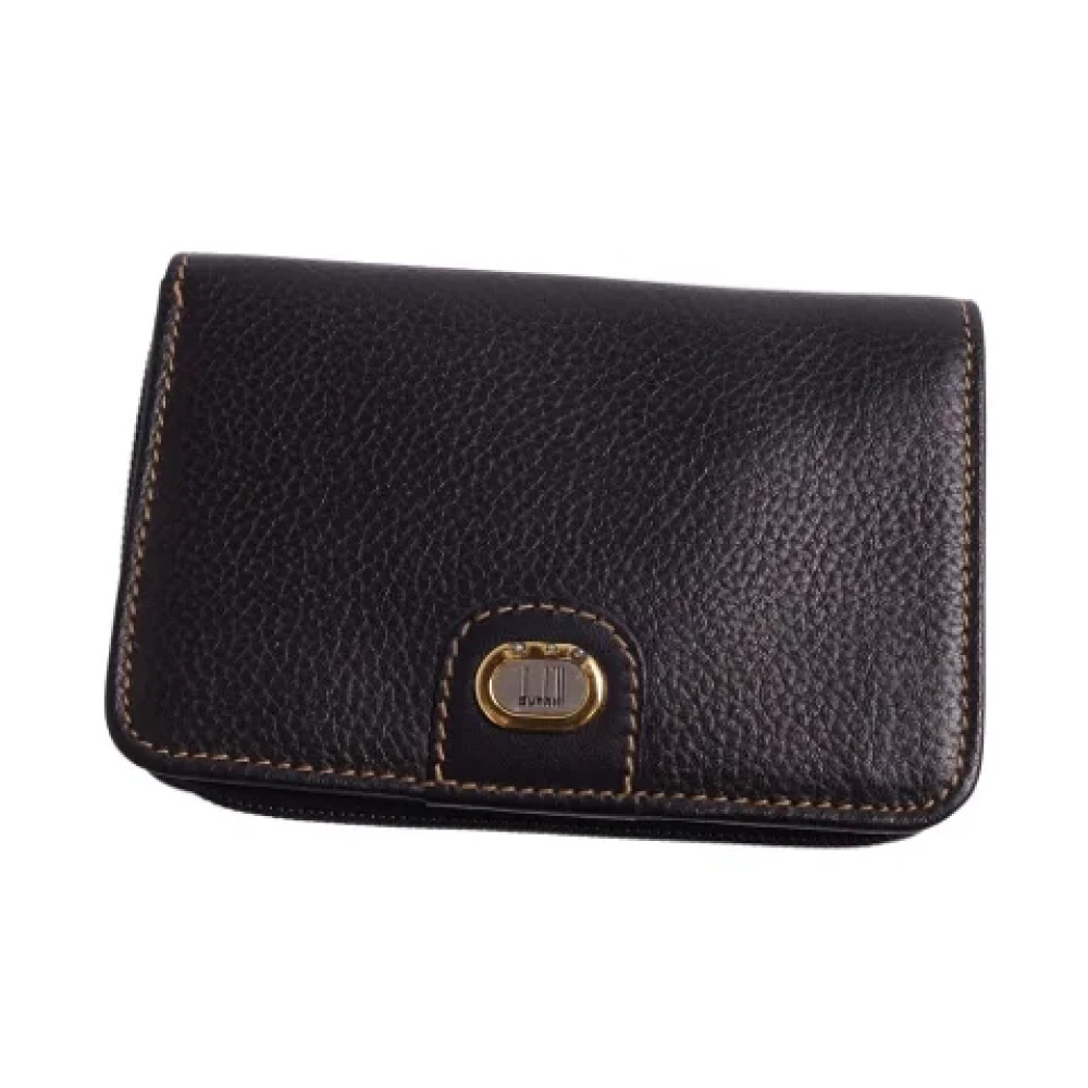 Dunhill Pre-owned Leather wallets Black Dames