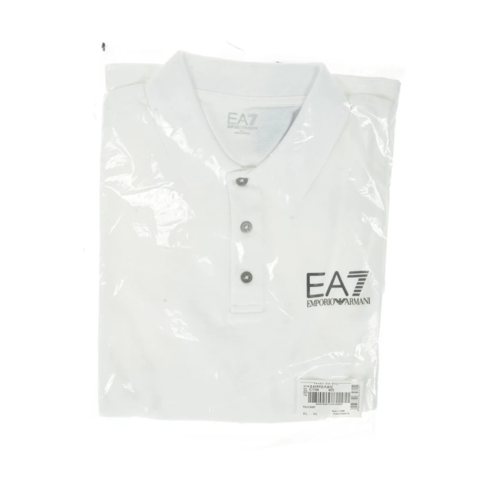 Emporio Armani EA7 Klassieke Polo Shirt voor Mannen White Heren