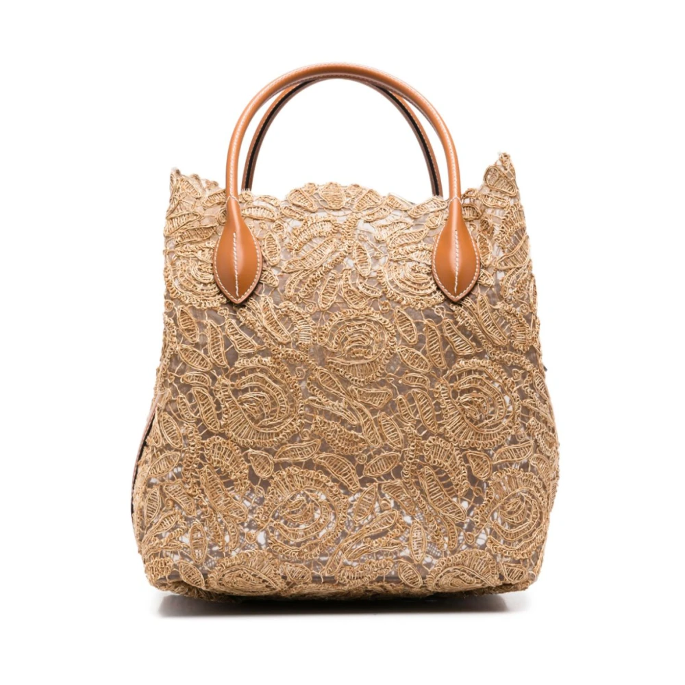 Ermanno Scervino Beige Shopper Tas voor Vrouwen Beige Dames