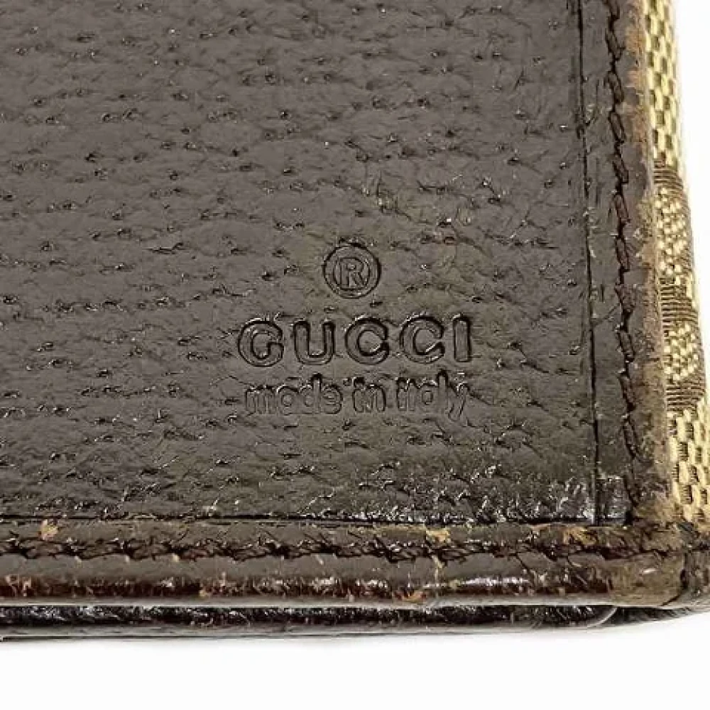 Gucci Vintage Pre-owned Canvas wallets Beige Dames