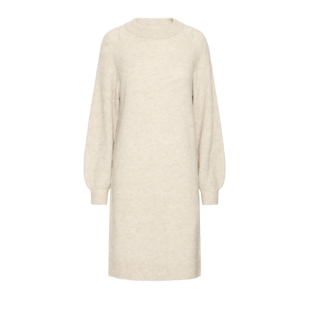 Ichi Damen Beige Pulloverkleid Asdis - Bild 3