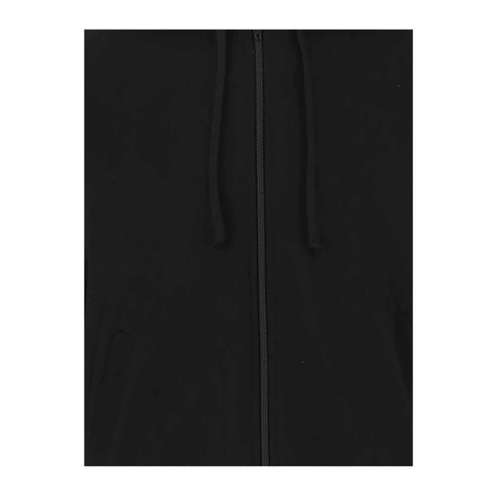 Comme des Garçons Katoenen Hoodie met rits Zwart Black Heren