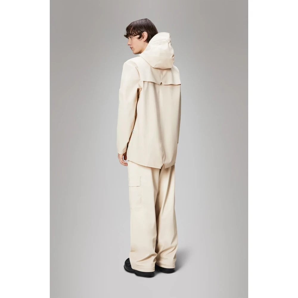 Rains Klassiek Waterdicht Jack Beige Unisex