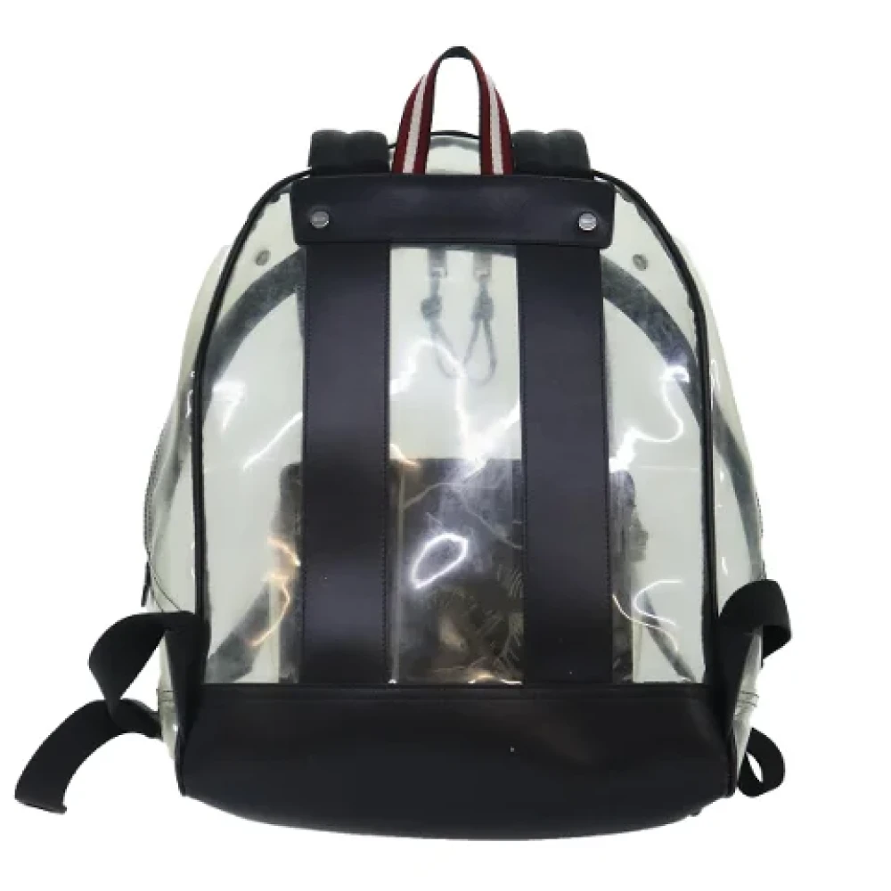 Bally Pre-owned Vinyl backpacks White Dames