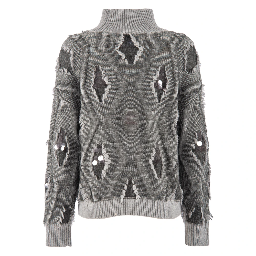 Nenette Grijze Sweaters voor Vrouwen Gray Dames