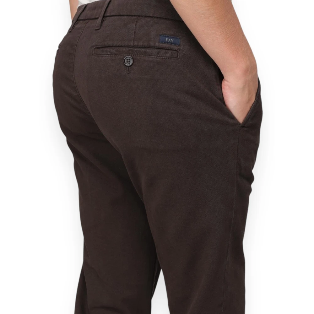 Fay Capri Tinto Cap Broek Brown Heren