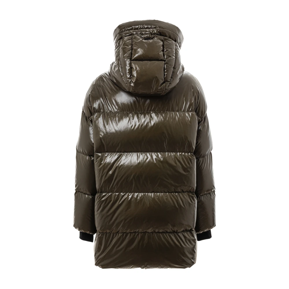 Herno Gewatteerde parka met capuchon Green Dames