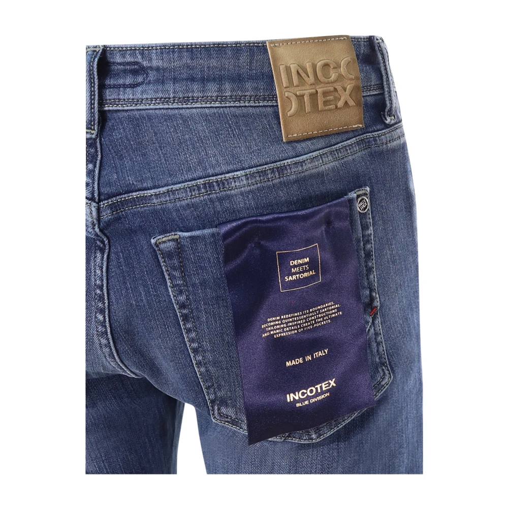 Incotex Blauwe Divisie Blauwe Jeans Blue Heren