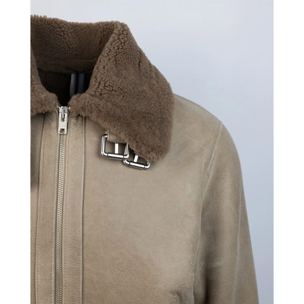 Dfour Bruine Shearling Ritsjas Brown Heren