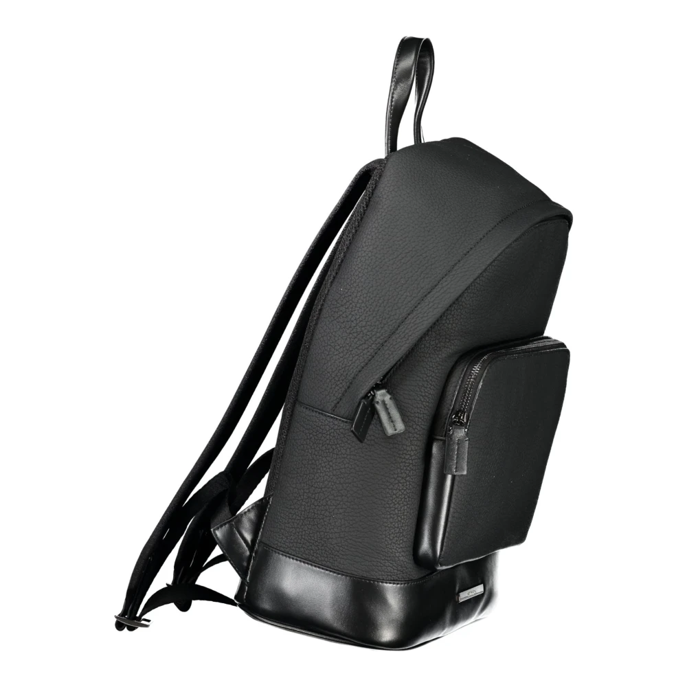 Calvin Klein Zwarte heren rugzak met laptopvak Black Heren