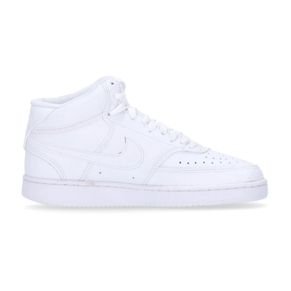 Nike Court Vision Mid Sneakers White, Dam