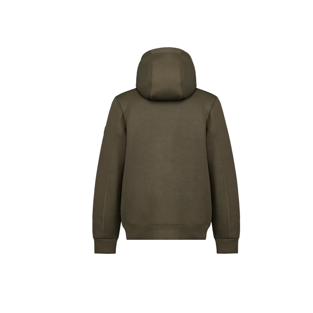People of Shibuya Technische volledige ritssluiting hoodie met zakken Green Heren