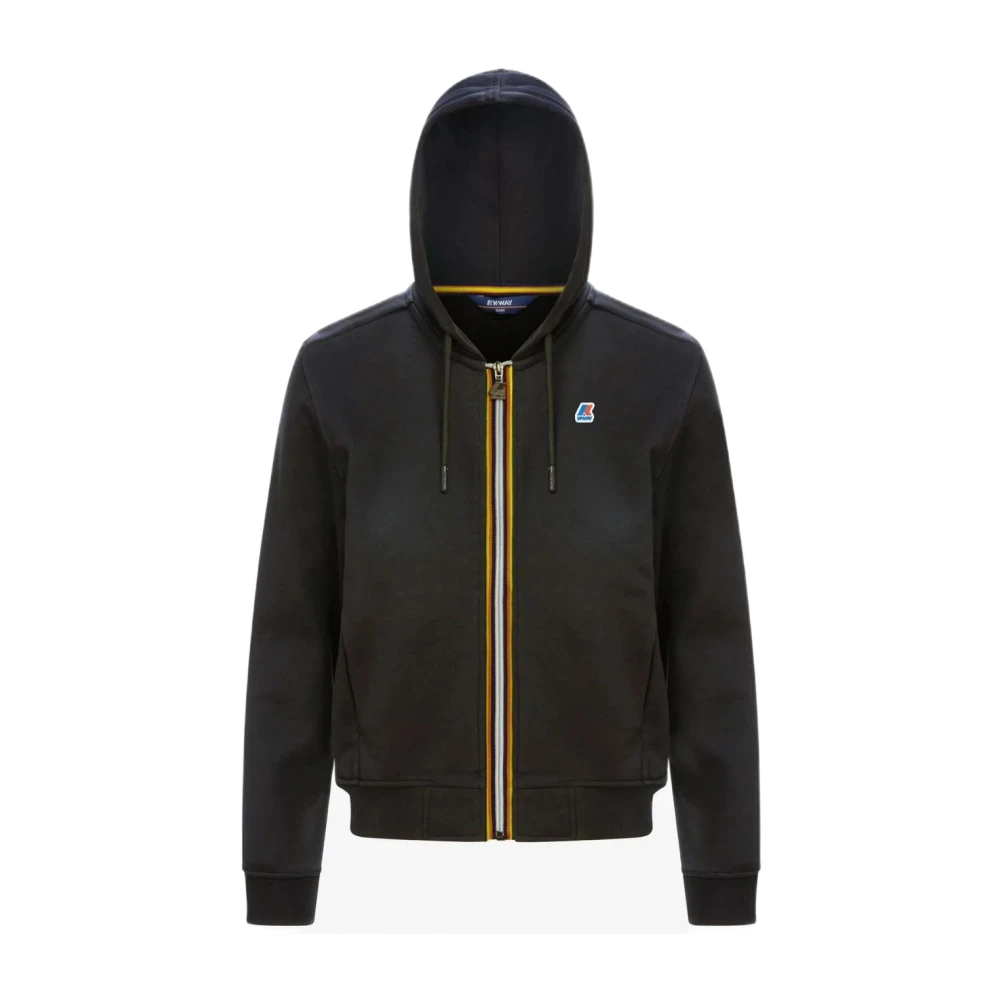 K-Way Donna Nero Felpe, M, New,