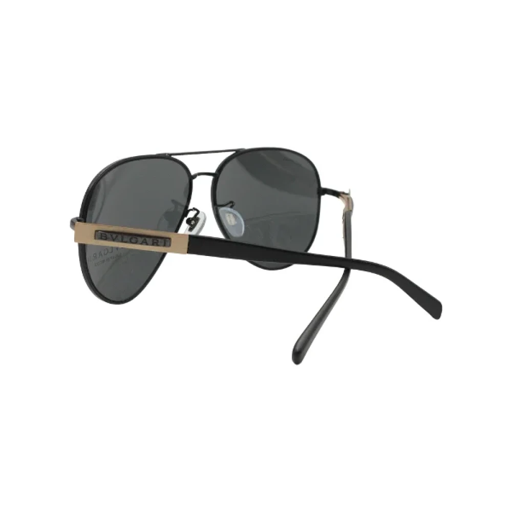 Bvlgari Vintage Pre-owned Metal sunglasses Black Dames
