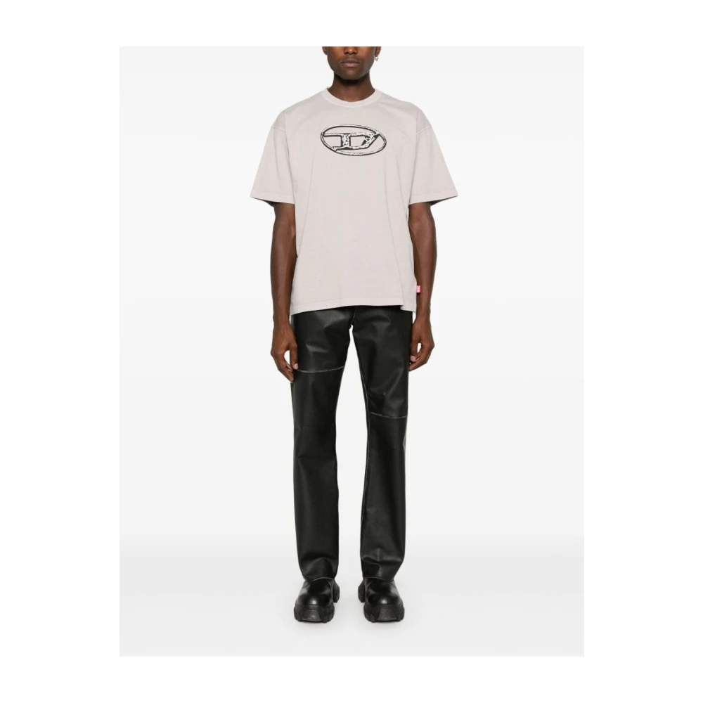 Diesel T-Jay T-Shirts Stijlvolle Collectie Beige Heren
