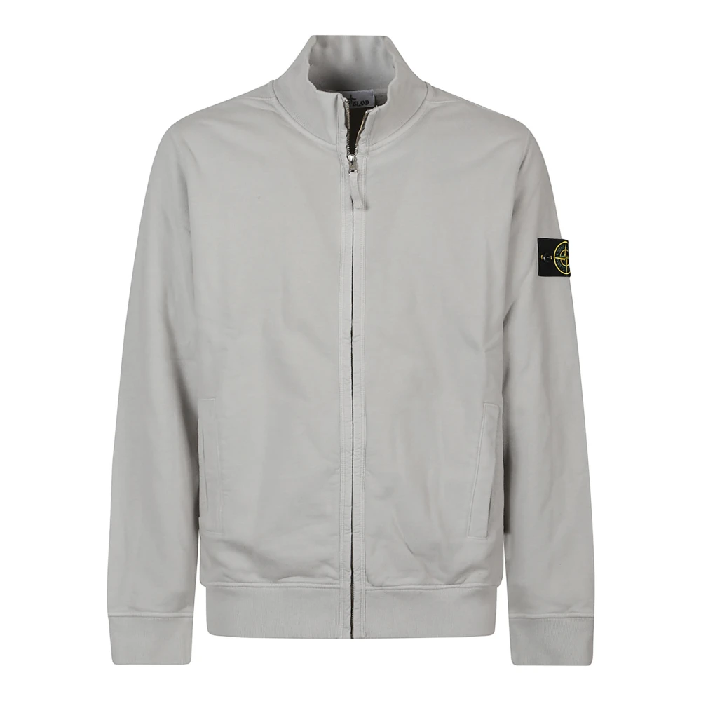 Stone Island Ritssluiting Sweatshirt Gray Heren